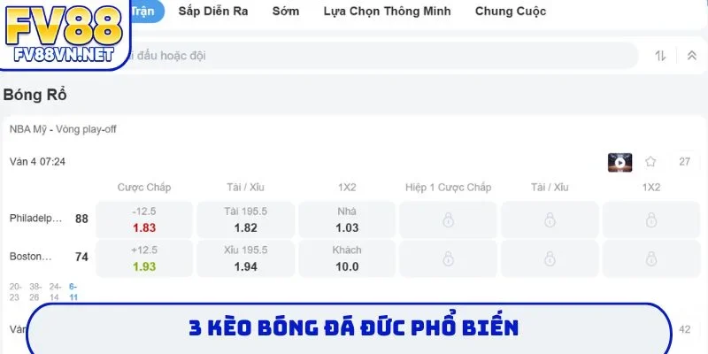 3 kèo bóng đá Đức phổ biến