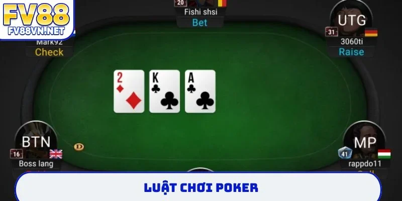 luật chơi poker