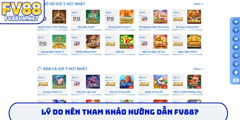Lý do nên tham khảo hướng dẫn FV88?